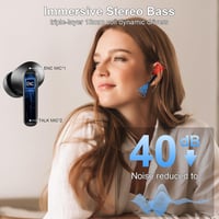 Nerunsa Bluetooth 5.4 in-ear fülhallgató HiFi, 50 óra üzemidő, IP7, LED kijelző 6