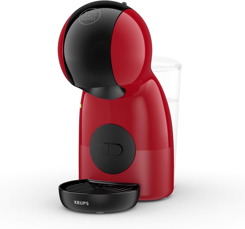 NESCAFÉ Dolce Gusto Krups Piccolo XS Kapszulás Kávéfőző - Kompakt, 0,8L, Automata Kikapcsolás, Hideg-Meleg Italokhoz, Piros/Fekete, KP1A35