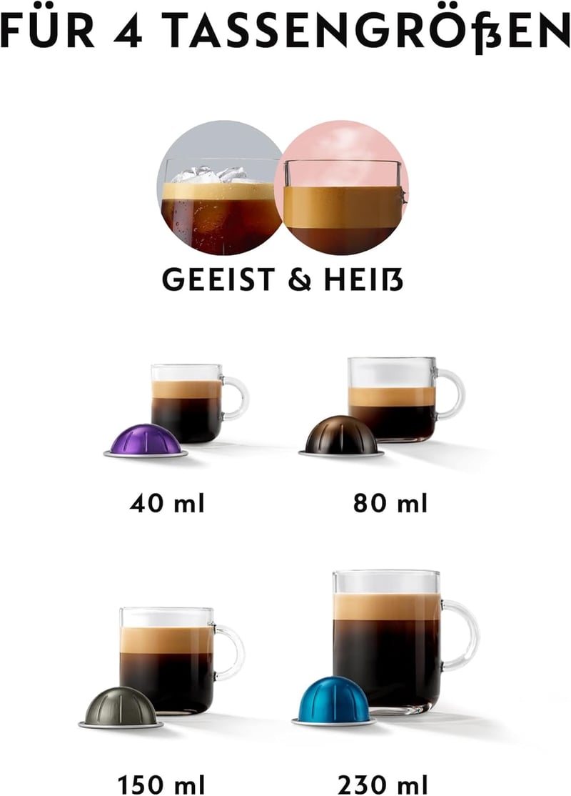 Nespresso De'Longhi Vertuo Pop ENV90.B kapszulás kávéfőző fekete