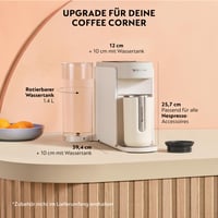 Kávovar na kapsule Nespresso DeLonghi Vertuo Up ENV200.W, 5 veľkostí šálok, 1,4 l nádržka na vodu, 3 s nahrievanie, biely 5