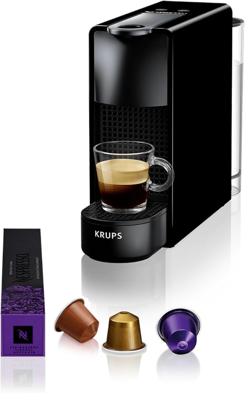 Nespresso Essenza Mini kapszulás kávéfőző, 1260W, fekete, 0.6L