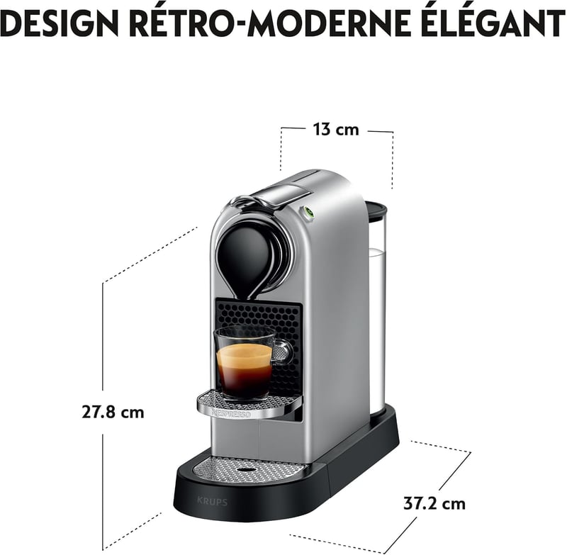 Nespresso Krups Citiz ezüst kapszulás kávéfőző