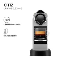 Kávovar na kapsule Nespresso Krups CitiZ XN741B, strieborný 2
