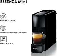 Aparat de cafea Nespresso Krups Essenza Mini XN1108, negru, rezervor apă 0,6 l — utilizat, fără kit de decalcifiere (stare: vezi a 2-a imagine) 12