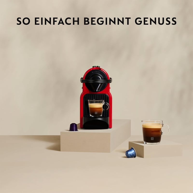 Nespresso Krups Inissia XN 1005 Rubinvörös Kapszulás Kávéfőző