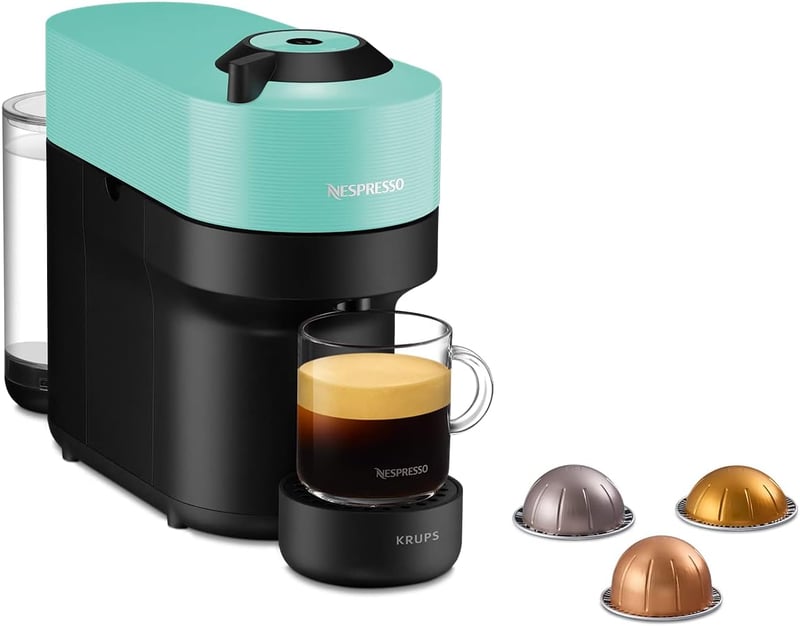 Nespresso Krups Vertuo POP Coffee Maker, Green, Capsule Machine YY4887FD