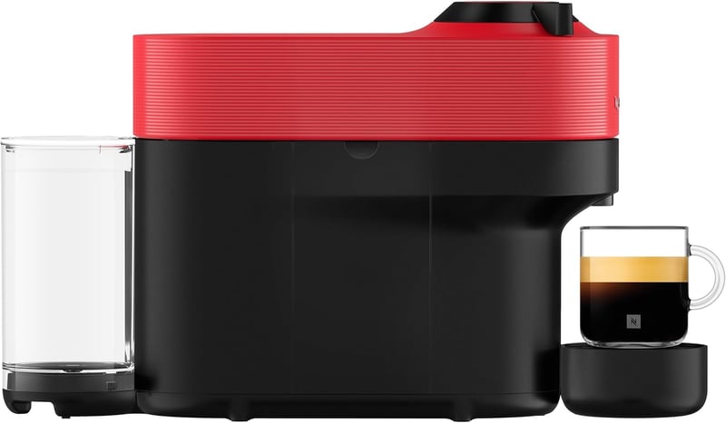 Nespresso Krups Vertuo Pop kapszulás kávéfőző, 560ml, automata, piros