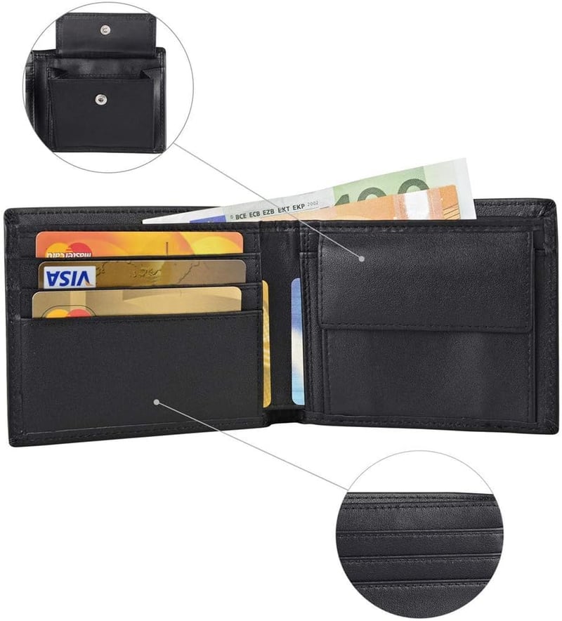 Nestron férfi bőr pénztárca RFID védelemmel fekete