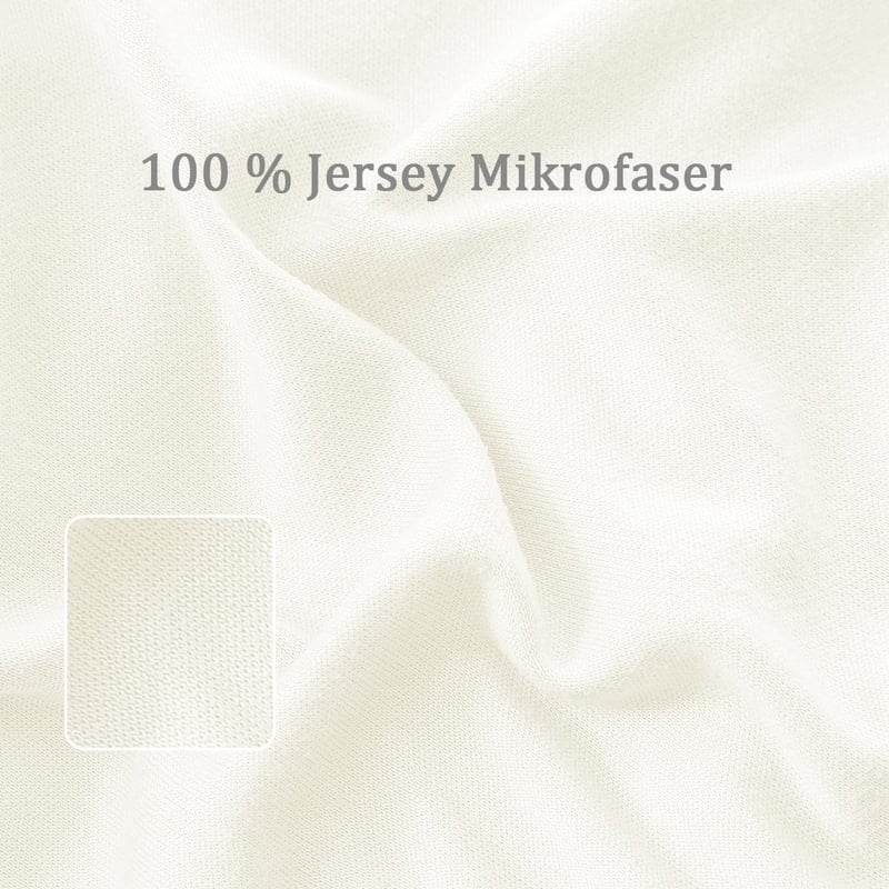 Nesture Oldalsó Alvó Párnahuzat 40x145 cm 2 db Krém Fehér Jersey Mikroszál Cipzárral