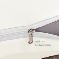 Nesture Oldalsó Alvó Párnahuzat 40x145 cm 2 db Krém Fehér Jersey Mikroszál Cipzárral 2