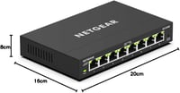 NETGEAR GS308E 8 portos Gigabit Ethernet menedzselt switch - fekete 7