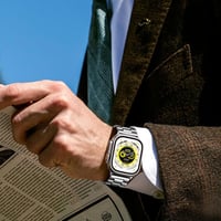 Netolo 24mm Fém Szíj Apple Watch Ultra 3 49mm Rozsdamentes Acél Csere - Ultra 49 mm, silver 4