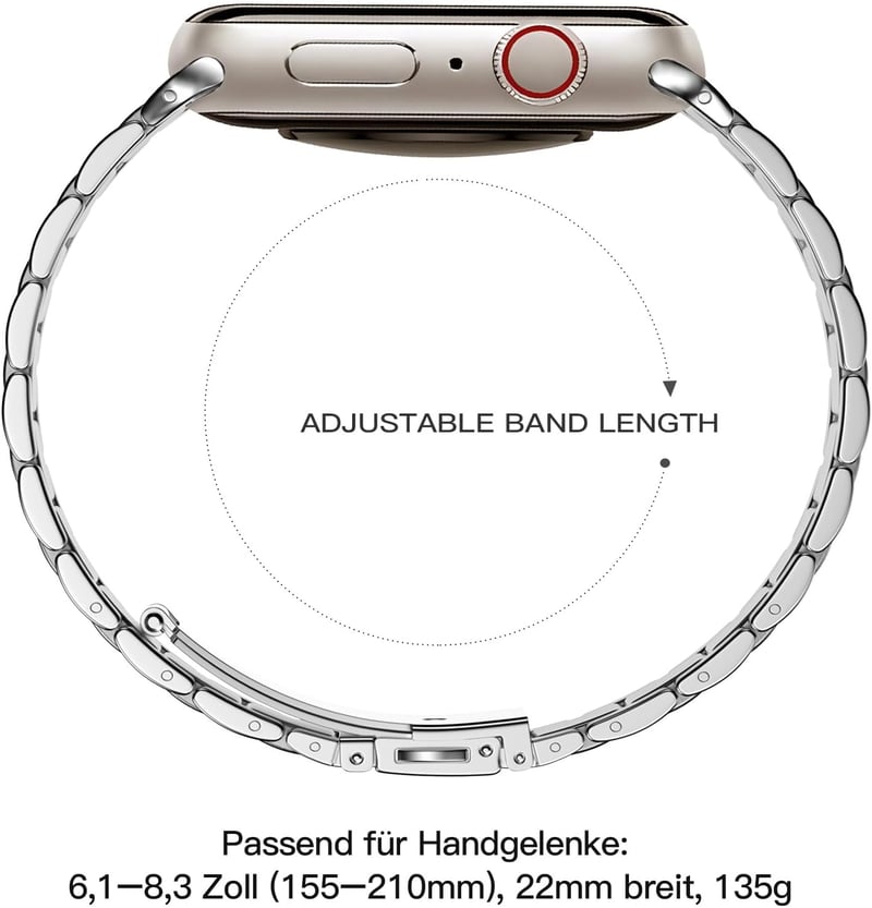 Netolo Fém Óraszíj Apple Watch 38 40 41 42 mm Rozsdamentes Acél - 38mm/40mm/41mm, silver