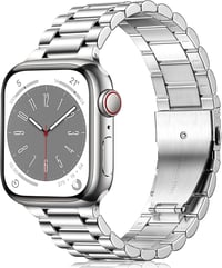 Netolo Fém Óraszíj Apple Watch 38 40 41 42 mm Rozsdamentes Acél - 38mm/40mm/41mm, silver 1