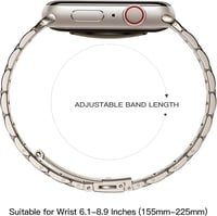 Netolo Fém Óraszíj Apple Watch 38-42mm Rozsdamentes Acél Csere Szíj - 38mm/40mm/41mm, Polar star 9