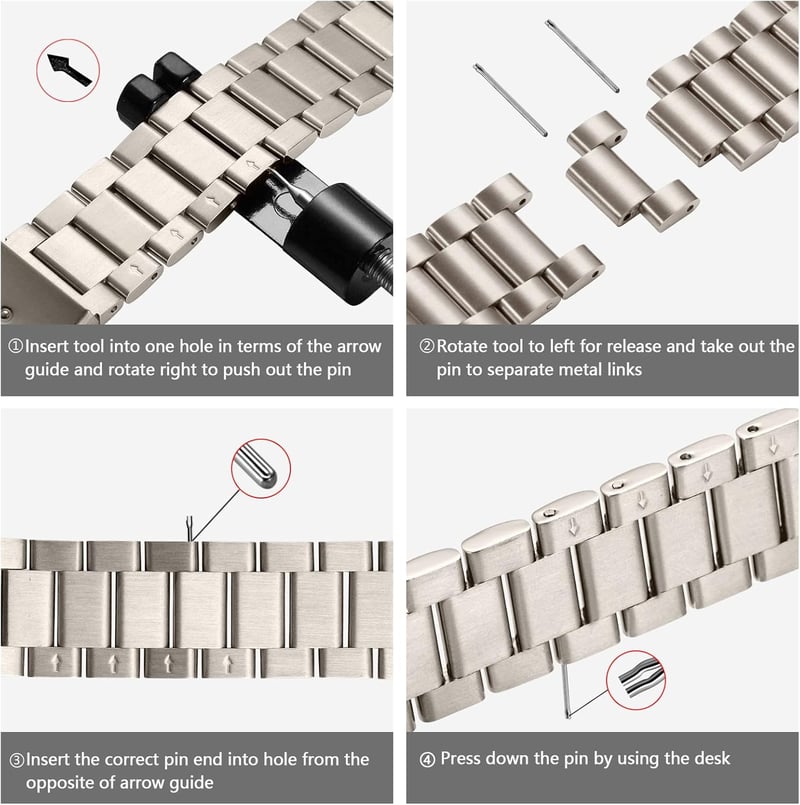 Netolo Fém Óraszíj Apple Watch 38-42mm Rozsdamentes Acél Csere Szíj - 38mm/40mm/41mm, Polar star