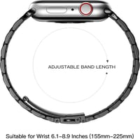 Netolo Fém Óraszíj Apple Watch 38 40 41 42 mm Rozsdamentes Acél - 38mm/40mm/41mm, black 8