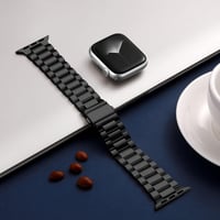 Netolo Fém Óraszíj Apple Watch 38 40 41 42 mm Rozsdamentes Acél - 38mm/40mm/41mm, black 5