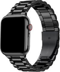 Netolo Fém Óraszíj Apple Watch 38 40 41 42 mm Rozsdamentes Acél - 38mm/40mm/41mm, black 1