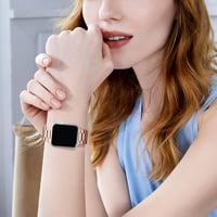 Netolo fém szíj Apple Watch 42 44 45 46 49 mm rozsdamentes acél csere szíj - 42mm/44mm/45mm/49mm, Rose gold 4