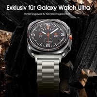 Netolo.inc Extra hosszú rozsdamentes acél óraszíj fekete Samsung Galaxy Watch Ultra 47 mm és Galaxy Watch 7 Ultra 47 mm készülékhez, nem Gal 4