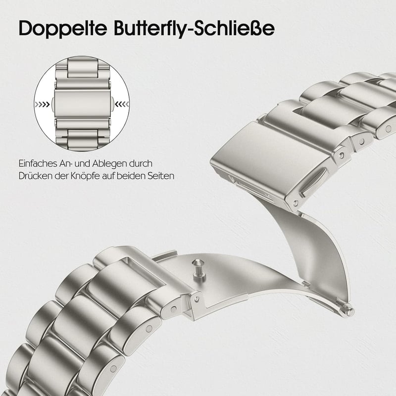 Netolo.inc Extra hosszú rozsdamentes acél óraszíj fekete Samsung Galaxy Watch Ultra 47 mm és Galaxy Watch 7 Ultra 47 mm készülékhez, nem Gal
