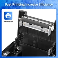 NetumScan Bluetooth USB LAN 80mm POS Hőnyomtató - 300mm/s Sebességű Nyugtanyomtató Automatikus Vágóval, Pénztárfiók Támogatással, Windows/Ma 5