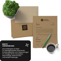 Netuno 50 db Kraft Papír 170g A3 297x420mm Barna Kézműves Papír DIY Kreatív Nyomtatható Vastag Karton Lap Kézimunka 3
