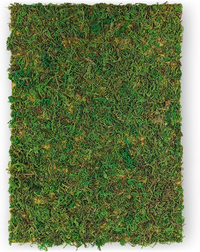 Netuno Moha Lap Zöld A4 297x210mm Természetes Moha Textil Alapon Dekoráció Kézművesség Húsvét Karácsony Virágkötészet