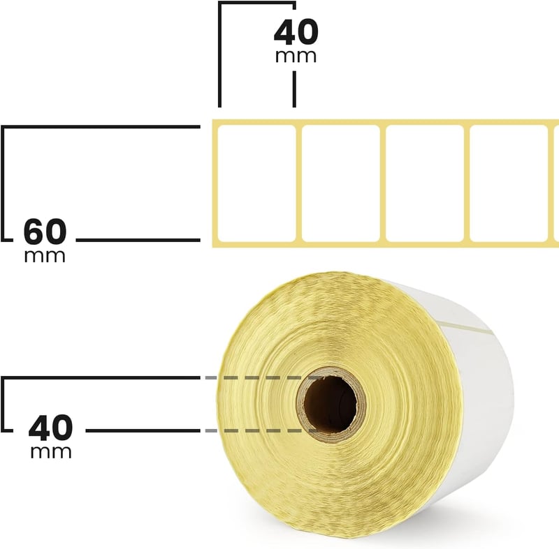 Netuno Öntapadós Termikus Címkék 60x40mm 1000db Befőttes Edény Címke