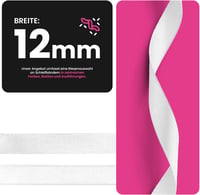Netuno szatén szalag 12mm x 32m világos ekrü színű dekoratív tekercs kézműveskedéshez esküvőhöz ajándékcsomagoláshoz 3