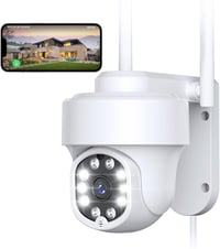 NETVUE WiFi Biztonsági Kamera 360° Forgatható FHD Éjszakai Látás Mozgásérzékelés 1