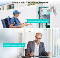 NETVUE WiFi Biztonsági Kamera 360° Forgatható FHD Éjszakai Látás Mozgásérzékelés 4