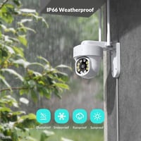 NETVUE WiFi Biztonsági Kamera 360° Forgatható FHD Éjszakai Látás Mozgásérzékelés 8