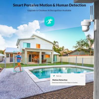 NETVUE WiFi Biztonsági Kamera 360° Forgatható FHD Éjszakai Látás Mozgásérzékelés 2