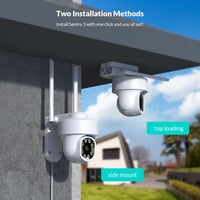 NETVUE WiFi Biztonsági Kamera 360° Forgatható FHD Éjszakai Látás Mozgásérzékelés 9