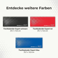 Calendar de birou Neumann Verlage Expert Albastru 2027 – Planificare săptămânală 29,7x10,5 cm, 1 săptămână pe 2 pagini, interval orar 7-19, vedere lunară, calendar de târguri și polen 5