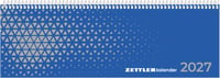 Calendar de birou Neumann Verlage Expert Albastru 2027 – Planificare săptămânală 29,7x10,5 cm, 1 săptămână pe 2 pagini, interval orar 7-19, vedere lunară, calendar de târguri și polen 1