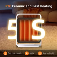 Neuonn PTC Ventilátoros Fűtőgép 2 Módú Hordozható Energiatakarékos 3
