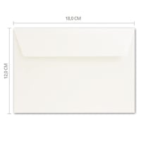 Plicuri NEUSER PAPIER 12x18 cm (aprox. DIN B6) Autoadezive Crem 90 g/m² pentru felicitări și invitații 25 buc. 3