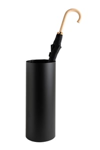 Suport metalic pentru umbrele Neustein, design modern, cu 2 cârlige și tavă de scurgere detașabilă, înălțime 49 cm, diametru 19 cm, pentru casă și birou 5