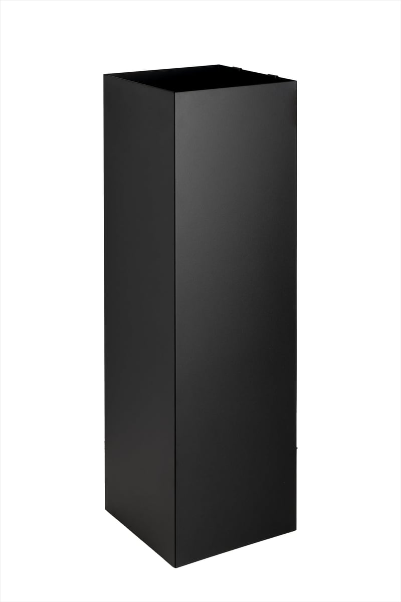 Neustein Fém Esernyőtartó Állvány Modern Dizájn 2 Horoggal és Kivehető Víztálcával Otthonra és Irodába Fekete 15,5x15,5x49 cm