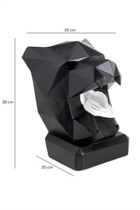 Neustein Panther figurica za maramice crna - 21x23x30 cm 2