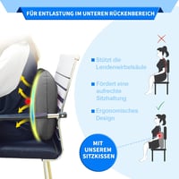 Nevife Felfújható Gyűrű Ülőpárna Ortopédikus Magasságállítható Nyomásmentesítő 7