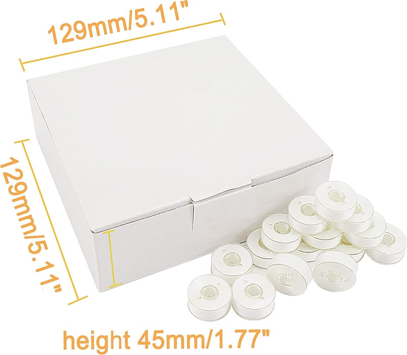 New brothread 144db L típusú (SA155) fehér előfeszített bobbin alsó cérna hímzés varrógéphez