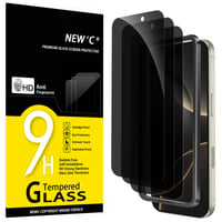 NEW'C 3 ks Ochranné tvrdené sklo na displej pre iPhone 17/17 Pro a iPhone 16 Pro (6,3 palca), Anti-Spy filter proti nahliadaniu z uhla 28 stupňov, jednoduchá inštalácia 1