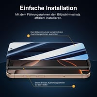 NEW'C iPhone 17 Pro Max / 16 Pro Max adatvédelmi kijelzővédő edzett üveg - 3 db 3