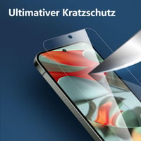 NEW'C 3 ks tvrdené sklo pre Google Pixel 10 Pro XL a Pixel 9 Pro XL, tvrdosť 9H, HD ochranná fólia na displej, 0,33 mm, odolné proti poškriabaniu, priehľadné 5