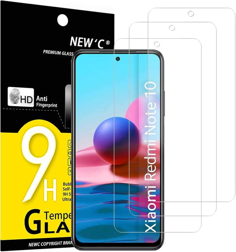 NEW'C edzett üveg kijelzővédő Xiaomi Redmi Note 10 / Note 10 5G - 3 db