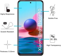 NEW'C edzett üveg kijelzővédő Xiaomi Redmi Note 10 / Note 10 5G - 3 db 4